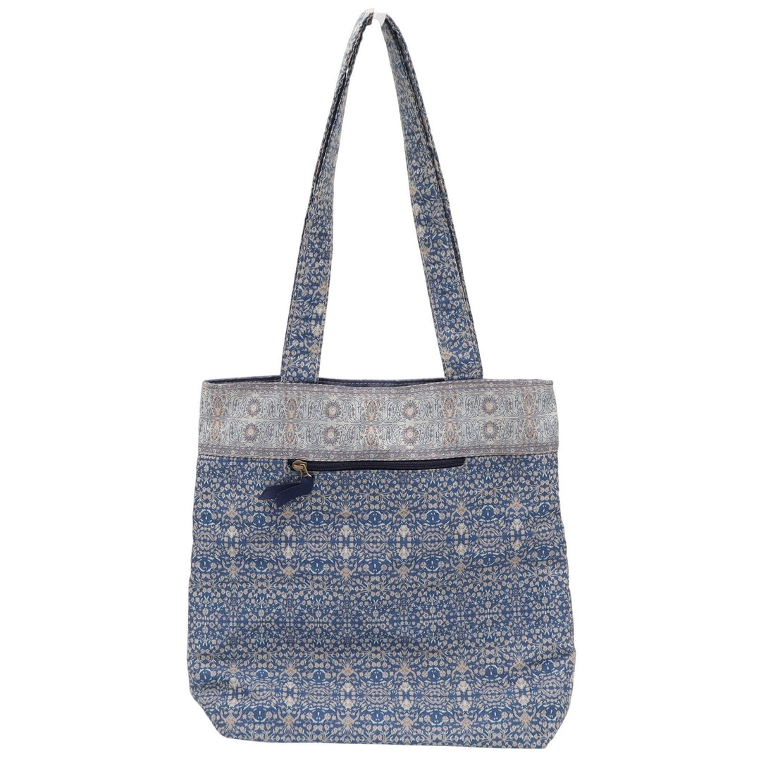 Derin Collection Blue Tapestry Tote Bag Made in Turkey Shoulder Bag