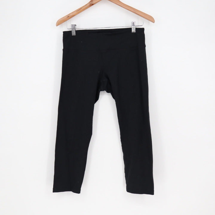Spiritual Gangster Leggings Black Cropped Athletic Yoga Pants Size L