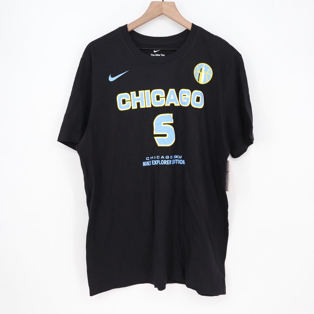 Nike Chicago Sky Angel Reese 5 Explorer Edition Black T-Shirt Mens Large