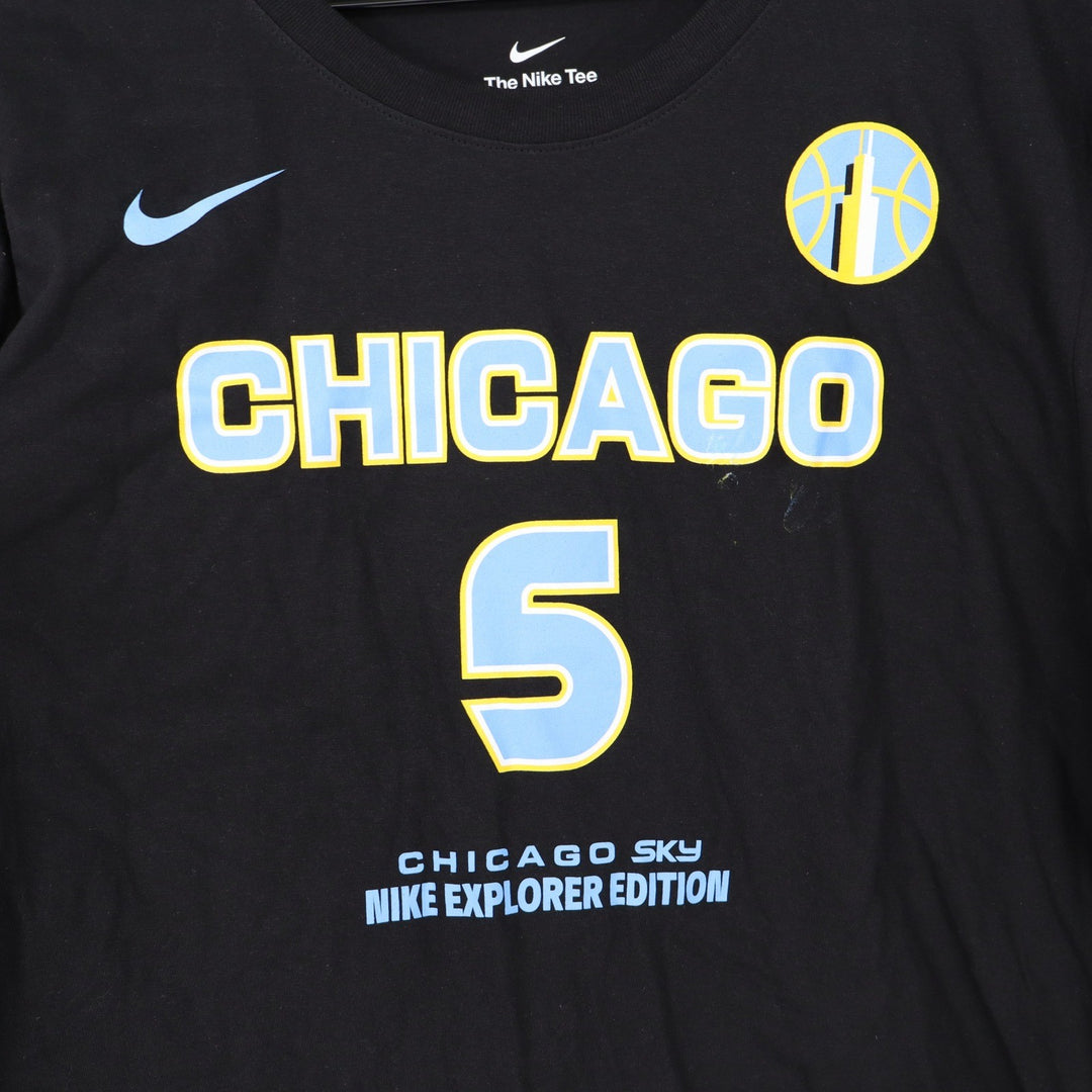 Nike Chicago Sky Angel Reese 5 WNBA Explorer Edition Black T-Shirt Mens XL
