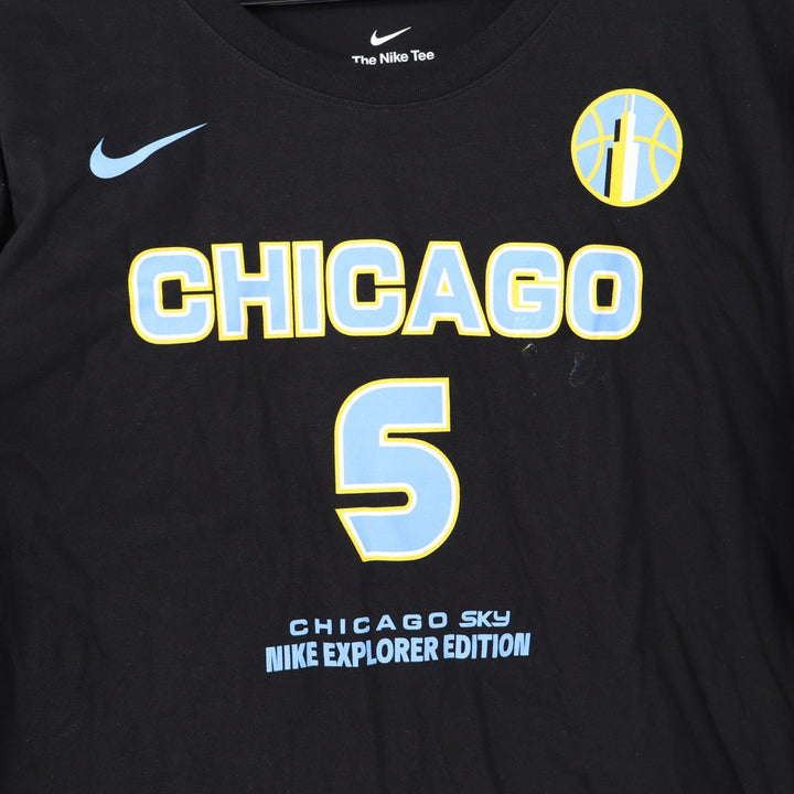 Nike Chicago Sky Angel Reese 5 WNBA Explorer Edition Black T-Shirt Mens XL