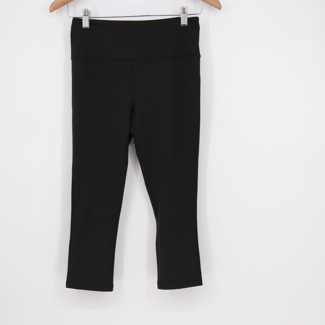 DSG Momentum Capri Womens Small Pure Black High Rise Athletic Leggings