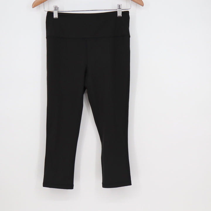 DSG Momentum Capri Womens Small Pure Black High Rise Athletic Leggings