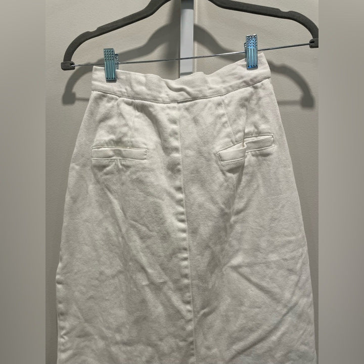 Silk Laundry Canvas Cargo Skirt Size XS