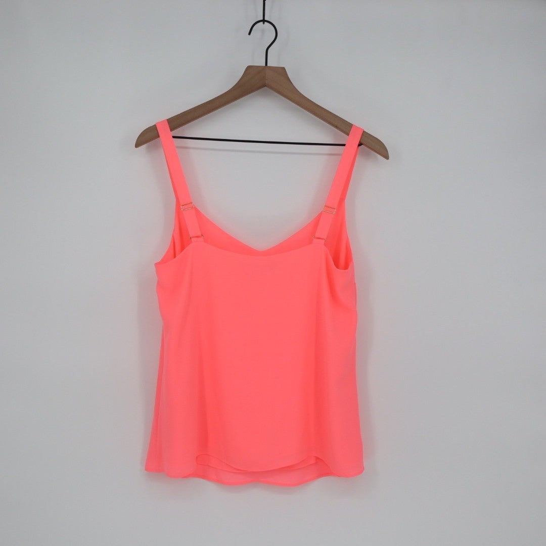Lilly Pulitzer Neon Pink V Neck Spaghetti Strap Tank Top Size S