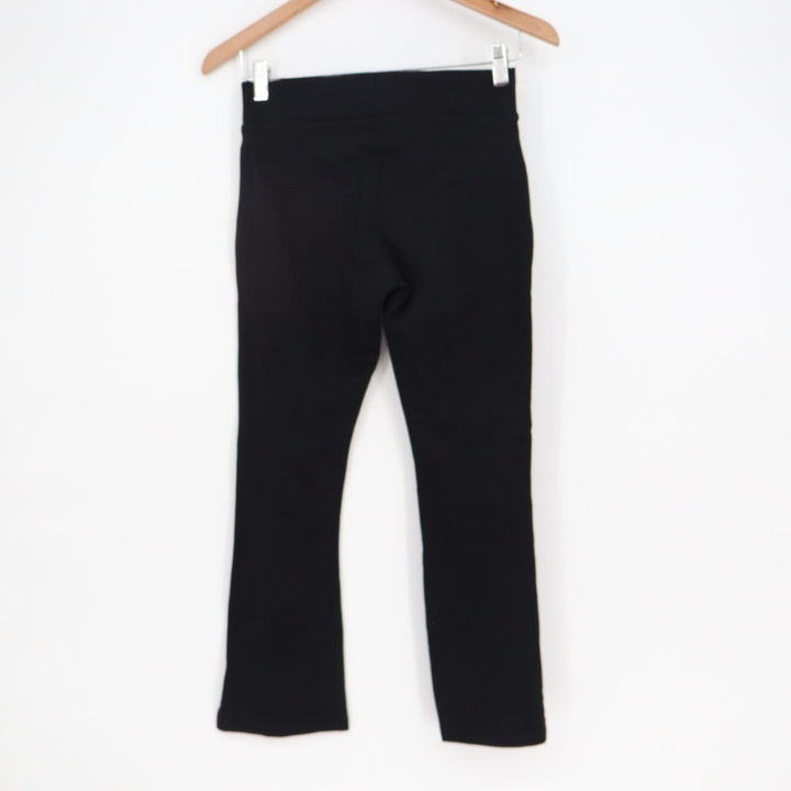 American Giant Ponte Kick Flare Pants Womens 2 Black Stretch Cropped Streetwear