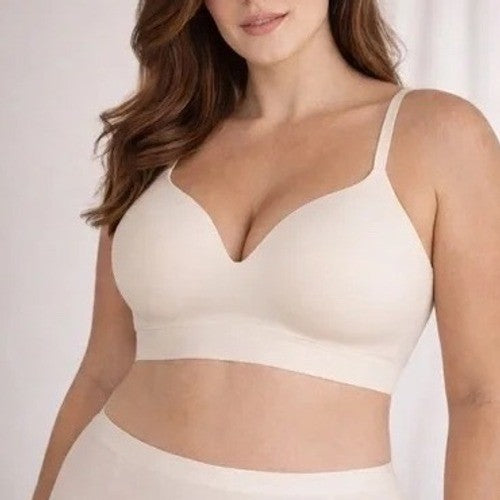 Truekind Supportive Comfort Wireless Shaping Bra L Chai U-Shaped Back Seamless
