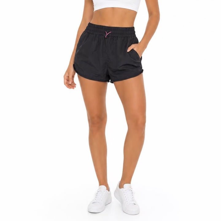 No Boundaries Black Athletic Shorts XL 15-17 Pink Drawstring Toggle Recycled