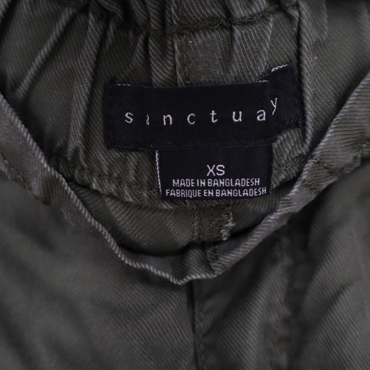 Sanctuary Olive Green Elastic Waist Tapered Pants XS Cotton Lyocell