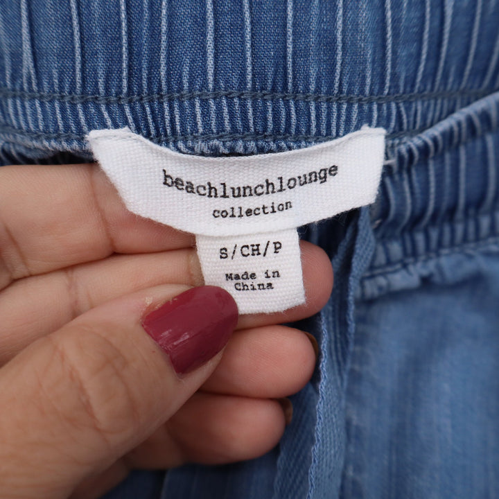 beachlunchlounge Joggers Women's S Blue Lyocell Cargo Elastic Excellent
