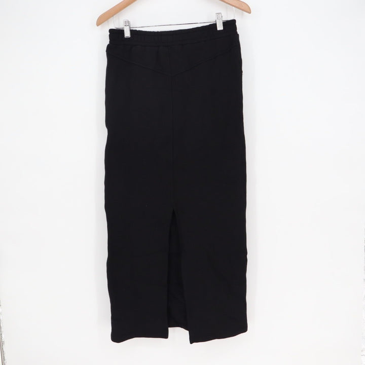 American Giant Midweight Fleece Straight & Pencil Skirt Womens S Black Back Slit
