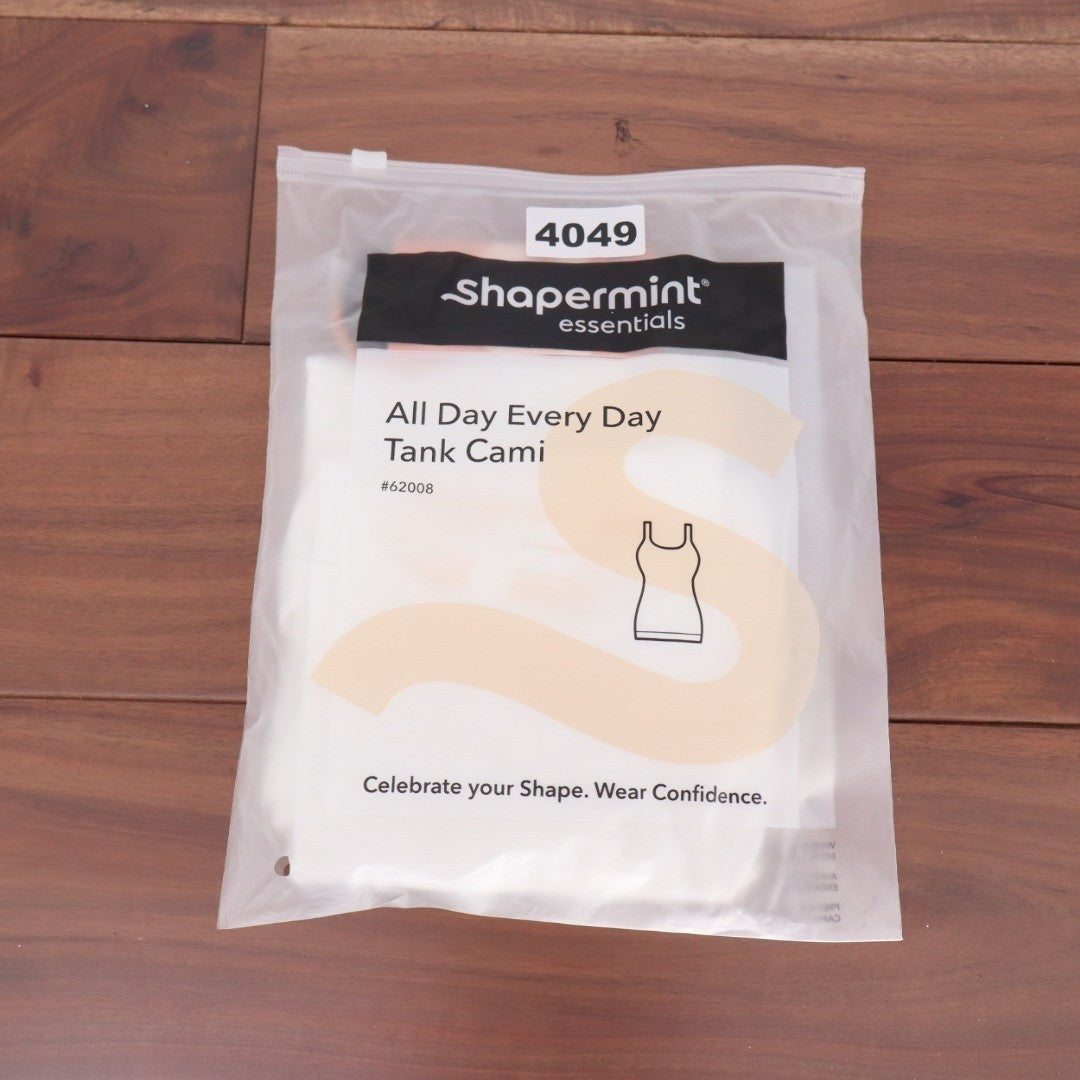 Shapermint Essentials All Day Every Day Tank Cami Womens Medium White Shapewear