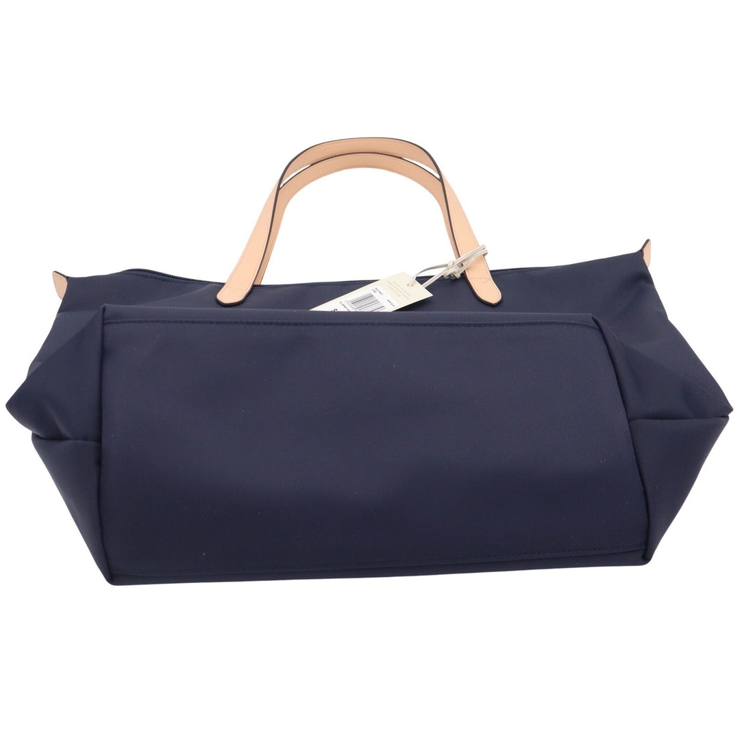 Radley London Pocket Essentials Ziptop Tote Dark Blue Nylon Leather Trim