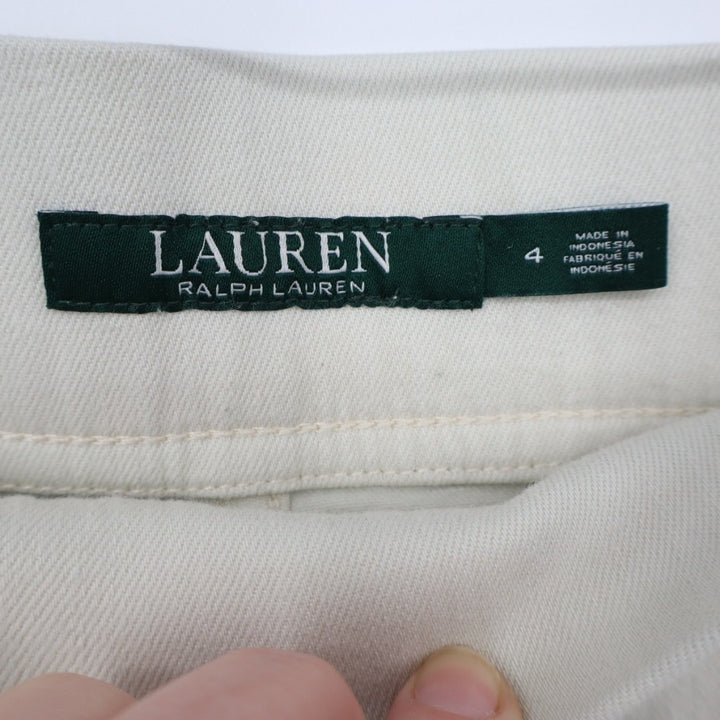 Lauren Ralph Lauren Legging Jeans Womens 4 White Denim Cotton Stretch Skinny Leg