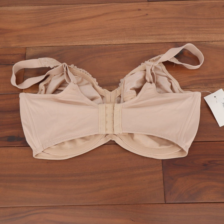 Bali Lilyette Comfort Minimizer Bra Women 38DDD Nude Stretch Underwire Lace Trim