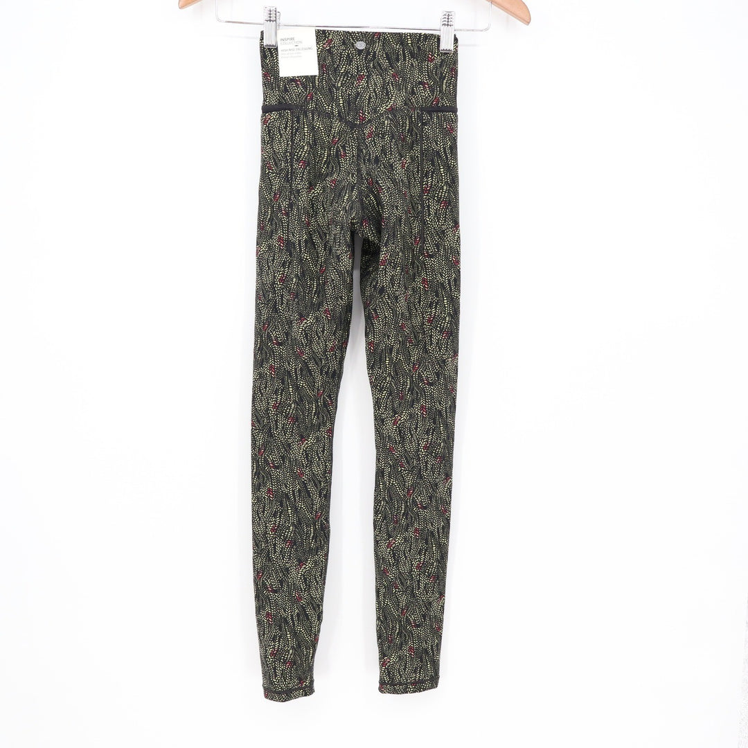 Calia Inspire High Rise 7/8 Leggings Serpent Print Black XXS