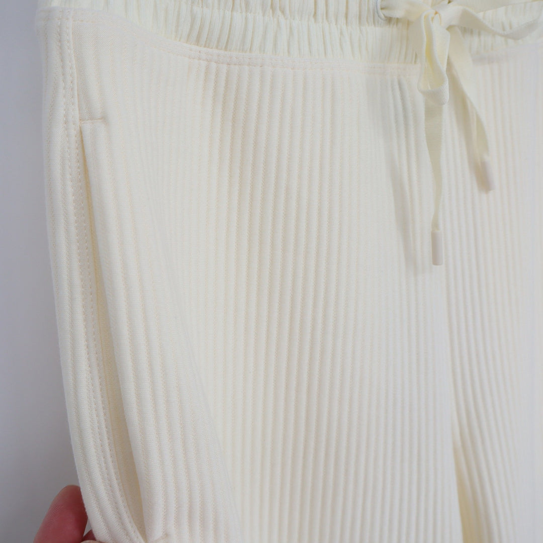 DSG So Soft Ottoman Jogger Womens XS Light Cream Ribbed Sweatpants NEW
