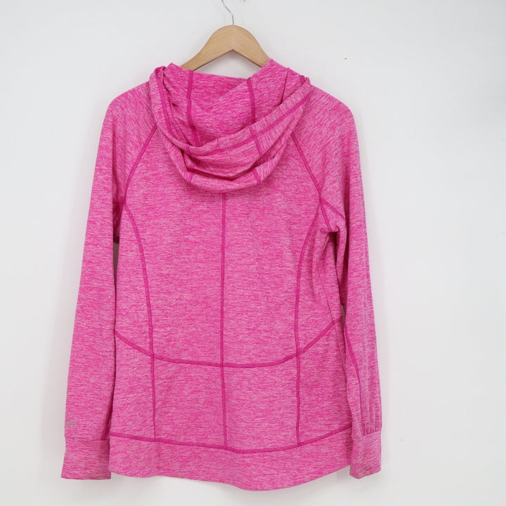 Champion Duo Dry Womens Pink Heather Full Zip Hoodie Jacket Size M