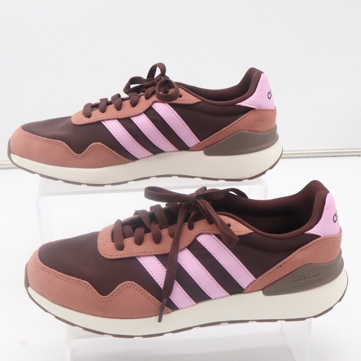 Adidas Womens Brown Pink Low Top Sneakers Lace Up Athletic Shoes Size 8