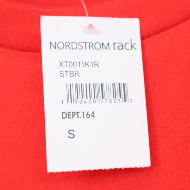 Sanctuary Sweatshirt Womens Small Strawberry Stretch Crew Neck Pocket Outdoor