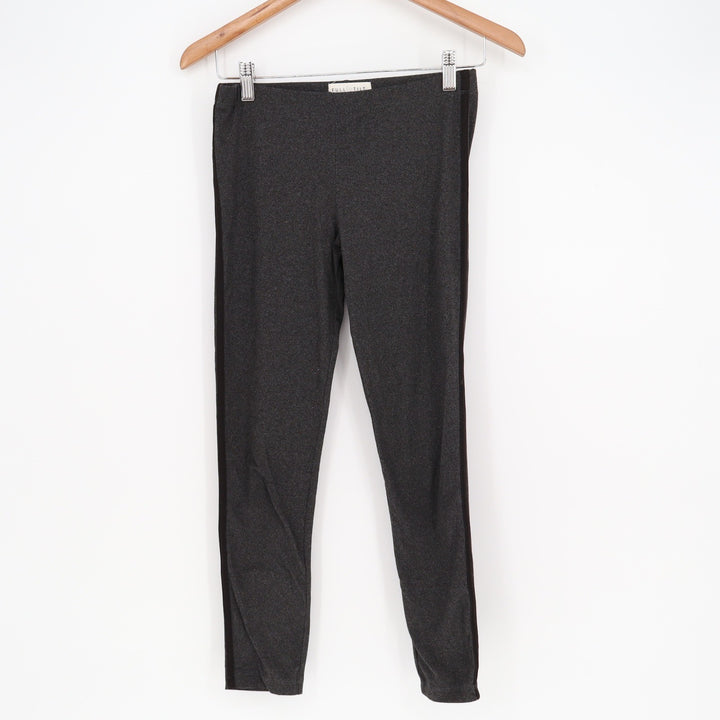 Full Tilt Womens Charcoal Gray Heathered Side Stripe Leggings Size S
