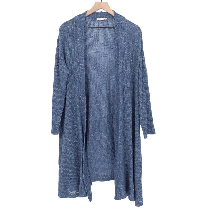 Altar'd State Cardigan Sweater Womens L Blue Open Knitted Long Sleeve Pullover