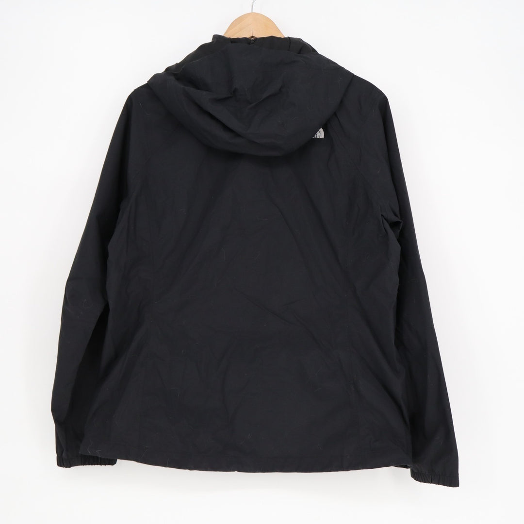 The North Face Jacket Womens Large Black Hooded Windbreaker Outdoor Full Zip