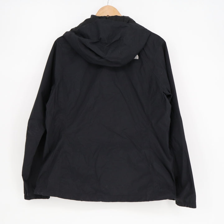 The North Face Jacket Womens Large Black Hooded Windbreaker Outdoor Full Zip
