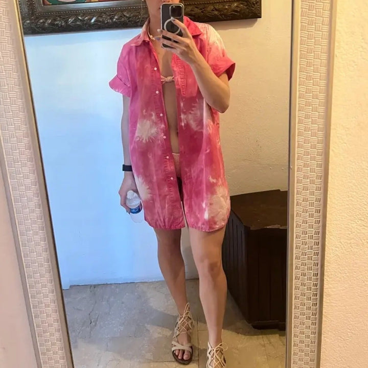 MSGM Denim Camica Shirtdress Size 12