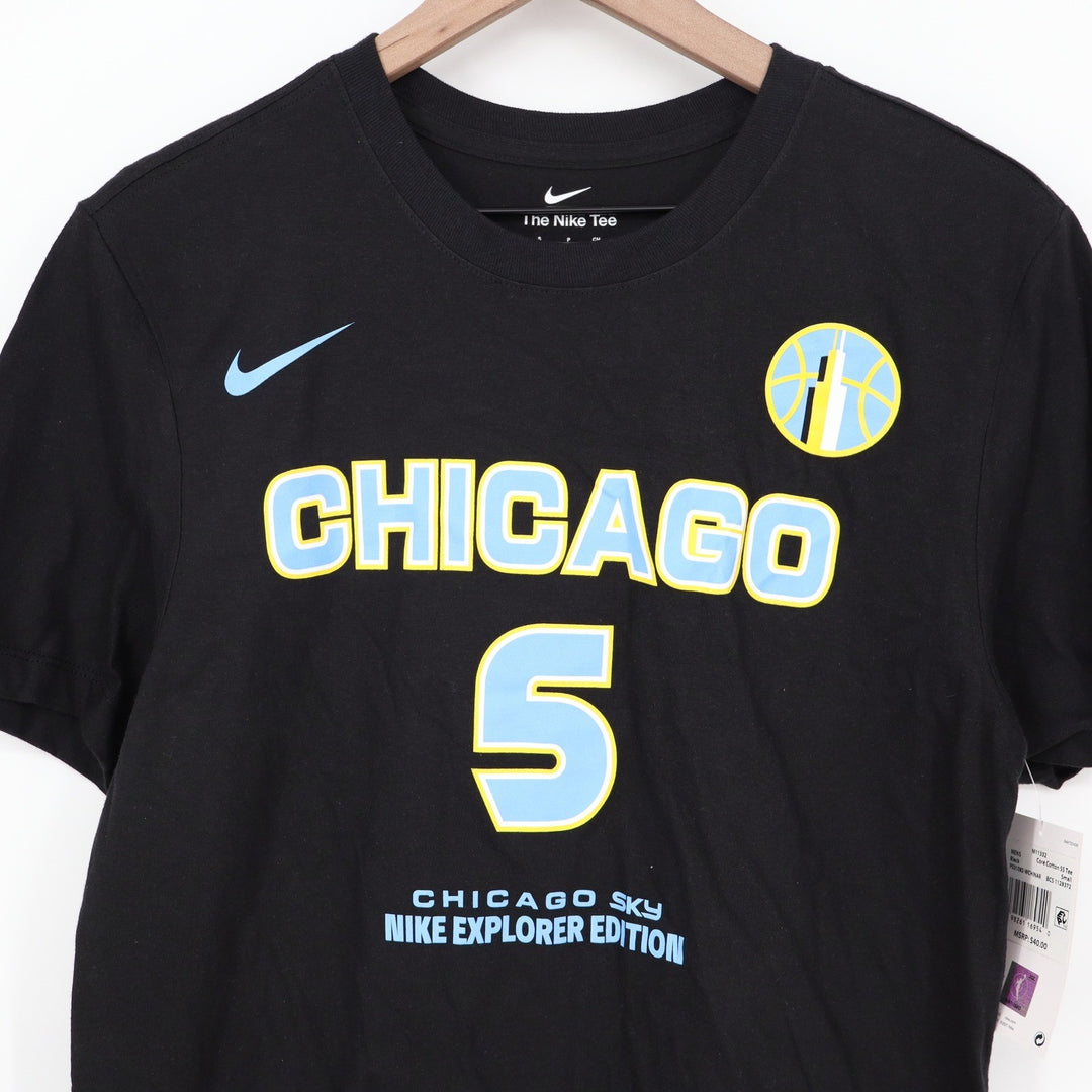 Nike Chicago Sky Angel Reese 5 Explorer Edition Black T-Shirt Mens Small M11332