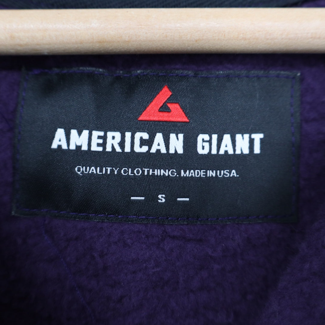 American Giant Classic Full Zip Hoodie Mens Medium Spiced Apple Fleece Full Zip