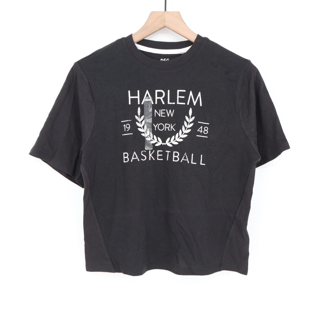 DSG Harlem New York Basketball Graphic T-Shirt Black Youth Medium 10-12