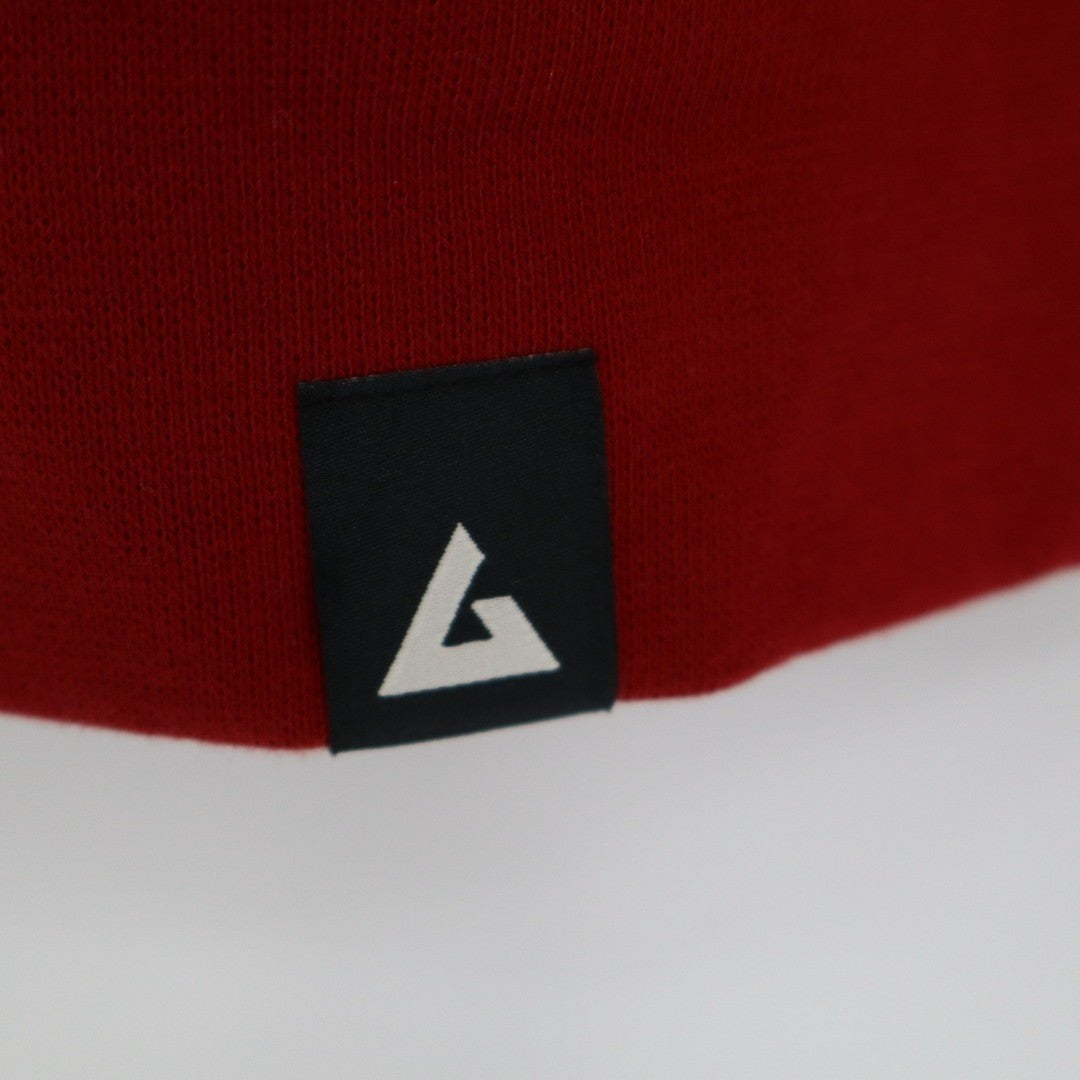 American Giant Hoodie Mens Small Red Logo Fleece Lined Cotton Kangaroo Pocket