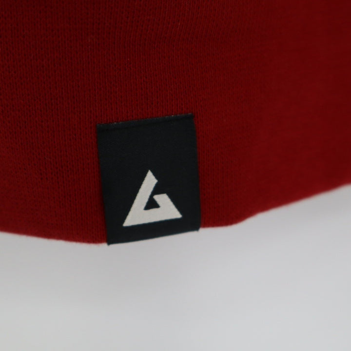 American Giant Hoodie Mens Small Red Logo Fleece Lined Cotton Kangaroo Pocket
