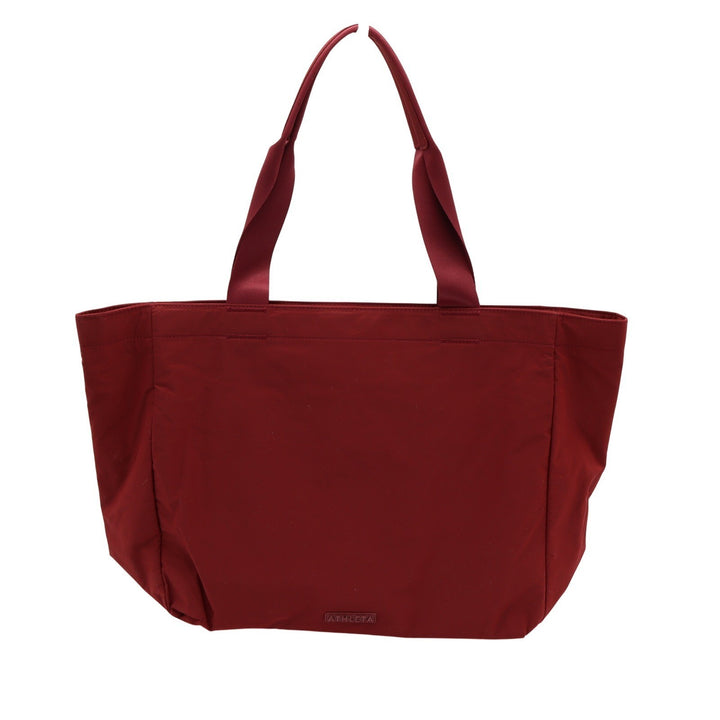 Athleta Power of She Nylon Tote Bag Dark Red Gym Travel Laptop Sleeve Large