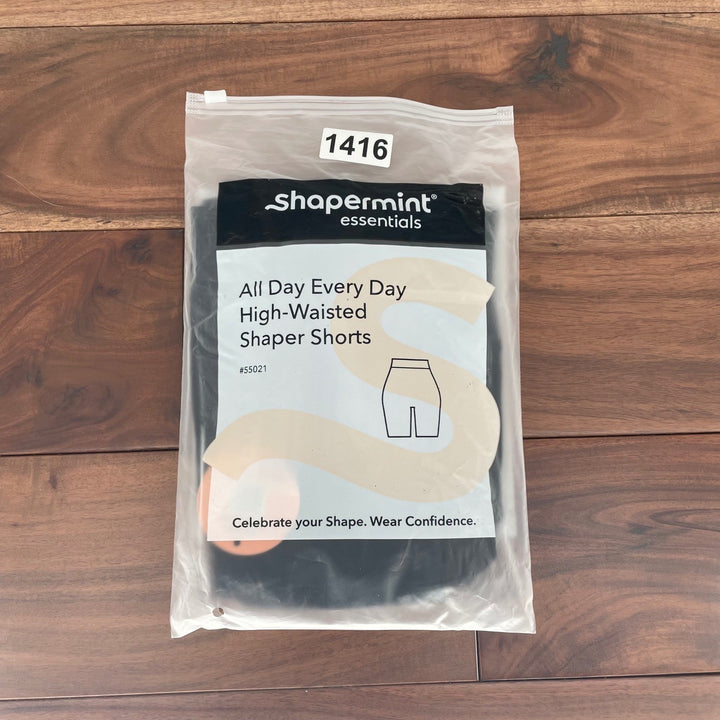 Shapermint Essentials All Day Every Day High Waisted Shaper Shorts Black M L