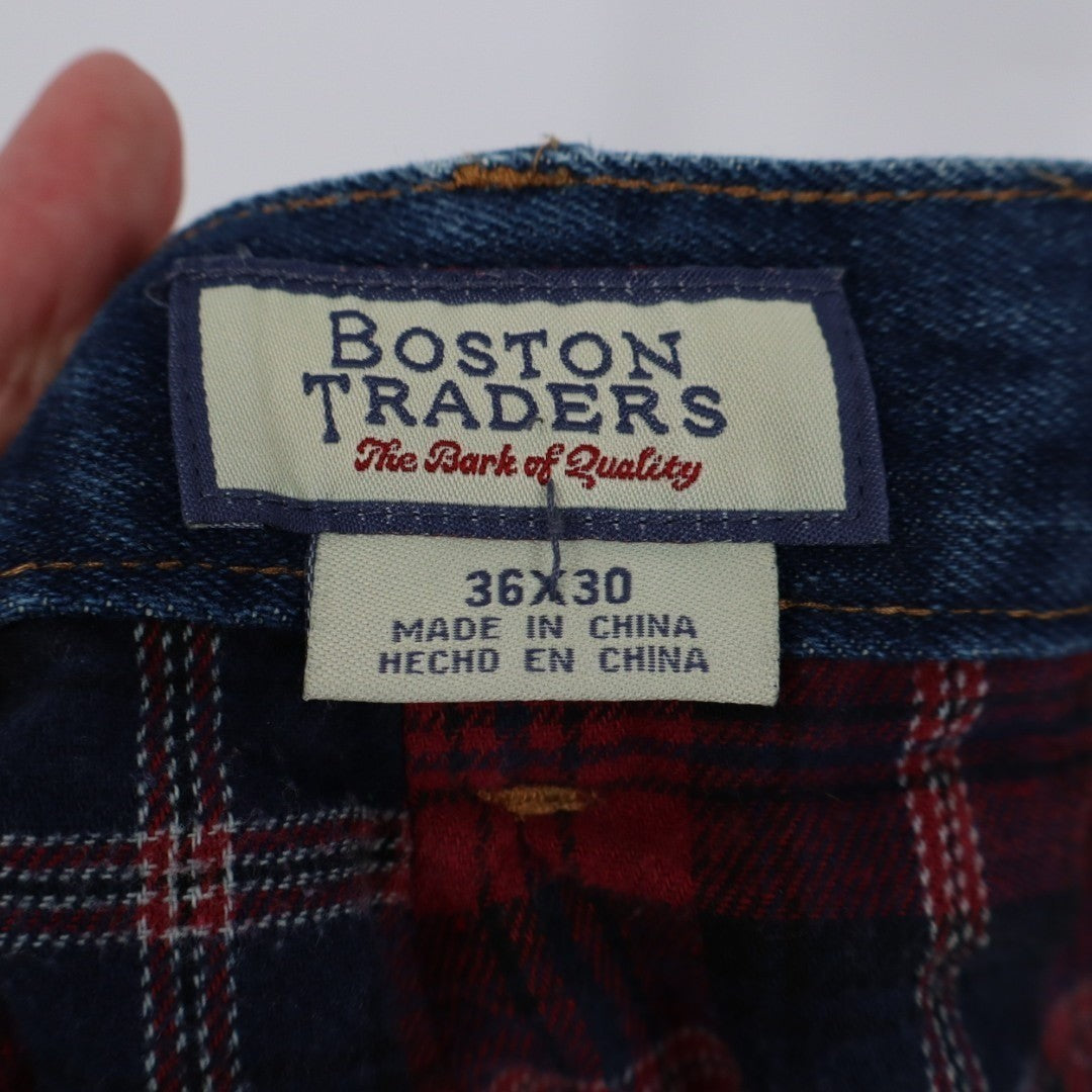 Boston Traders Jeans Mens 36x30 Blue Denim Cotton Preppy Straight Leg Streetwear