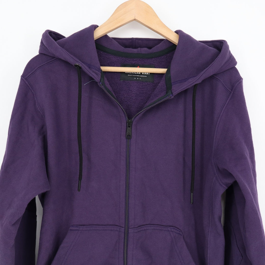 American Giant Classic Full Zip Hoodie Mens Medium Spiced Apple Fleece Full Zip