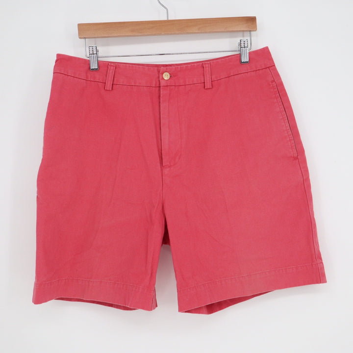 Vineyard Vines Mens 34 Breaker Shorts Salmon Pink Cotton Canvas 7 Inch Inseam