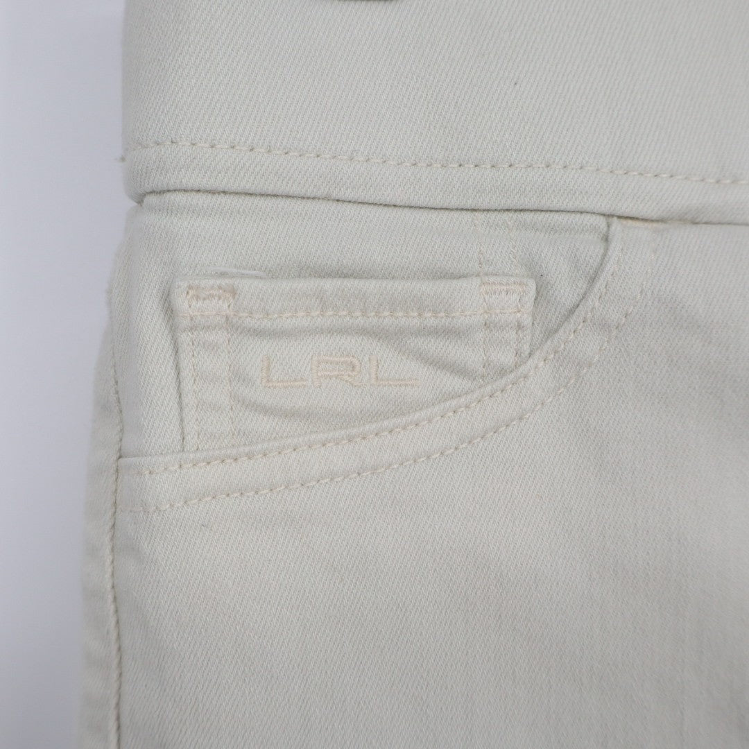 Lauren Ralph Lauren Legging Jeans Womens 4 White Denim Cotton Stretch Skinny Leg