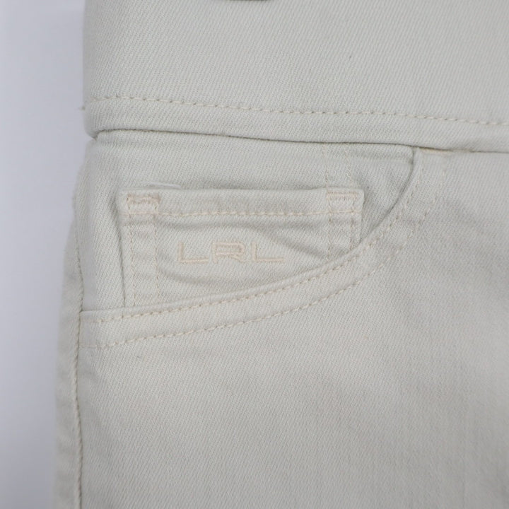 Lauren Ralph Lauren Legging Jeans Womens 4 White Denim Cotton Stretch Skinny Leg