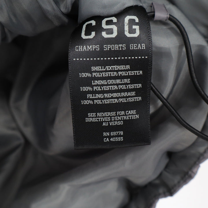 CSG Champs Sports Gear Mens 2XL Gray Puffer Vest Quilted Full Zip Sleeveless