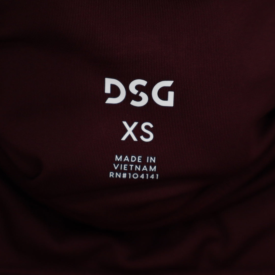 DSG Womens Activate 7/8 Leggings Team Burgundy Pink Stripe High Rise XS NEW