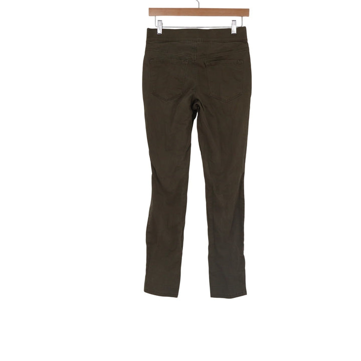 Nine West Jeans Womens 4 Olive Green Pull On Skinny High Rise Stretch Pants
