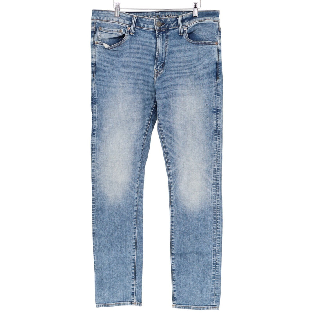American Eagle Outfitters Skinny Jeans Mens 34x34 Blue Denim Mid Rise Zip Fly
