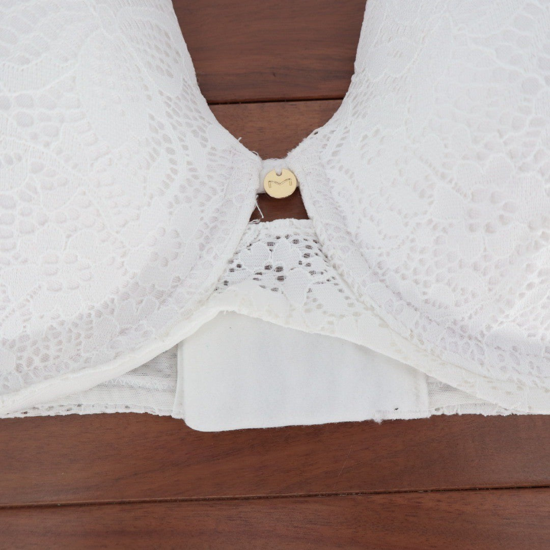 Maidenform Custom Lift Lace T-Shirt Bra White Underwire DM2423 36C