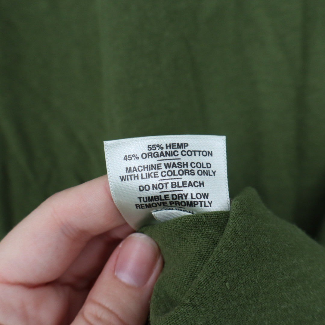 AMERICAN GIANT Mens Green Short Sleeve Crew Neck T Shirt Size 2XL Made in USA