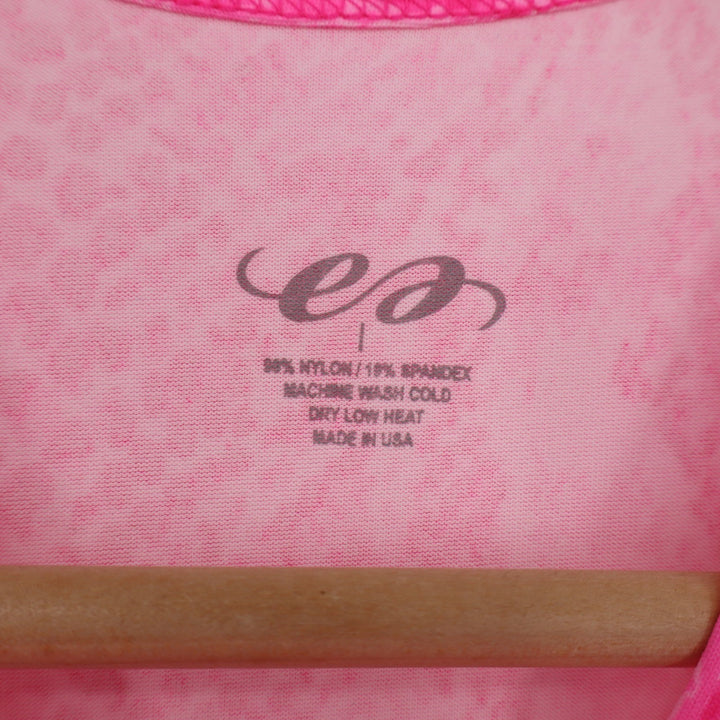 Ellabelle Tennis Mini Dress Womens Large Pink Snake Print Round Neck Sleeveless
