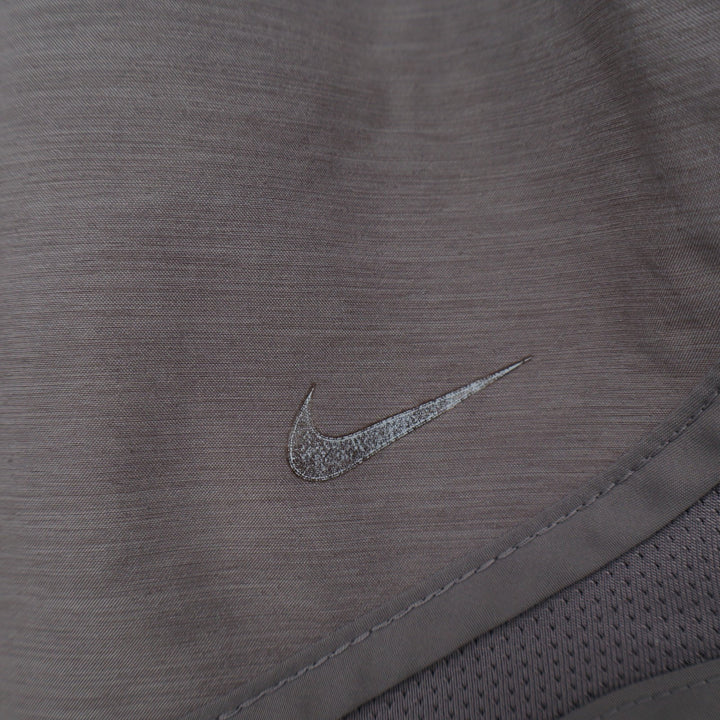 Nike Dri Fit Running Shorts Womens XL Gray Space Dye High Rise Elastic Waist