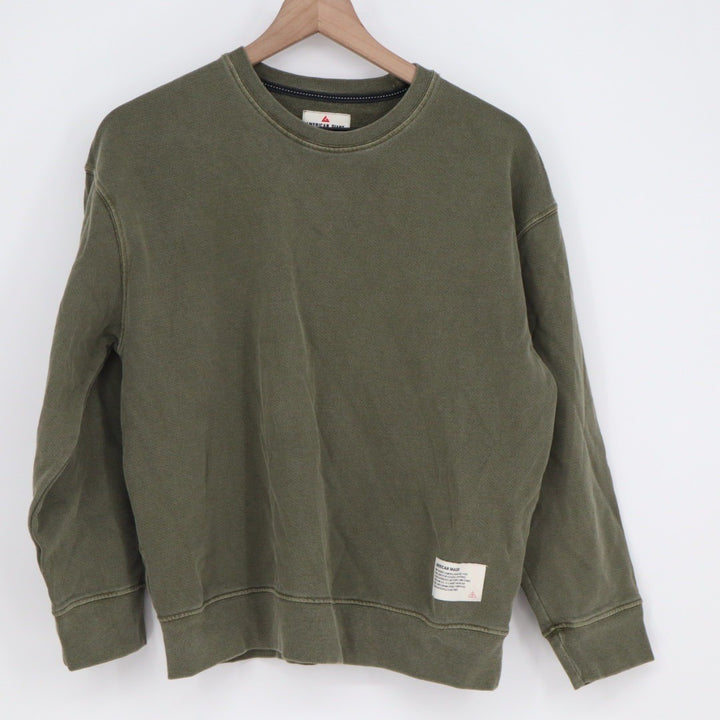 American Giant Crewneck Sweatshirt Olive Green Cotton Made in USA Size Small